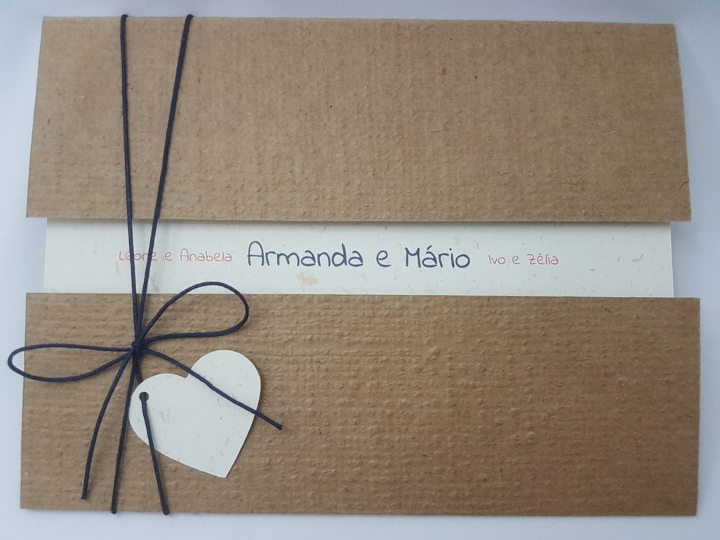 Convite de casamento "Armanda e Mário"