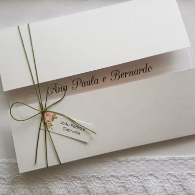 Convite de casamento "Ana Paula e Bernardo"