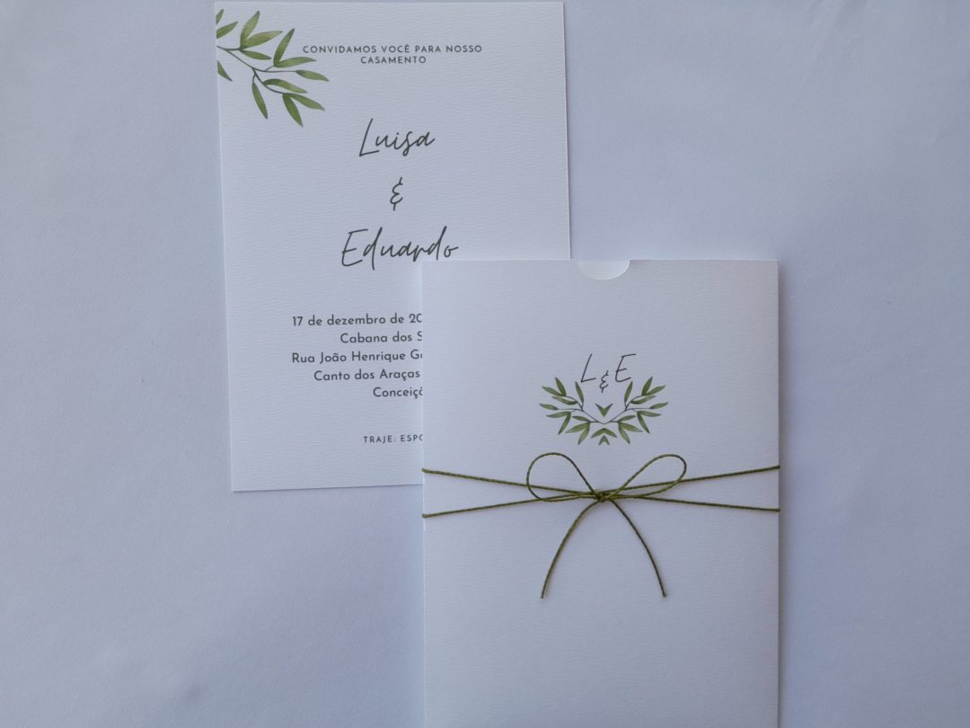 Convite de casamento "Luisa e Eduardo"