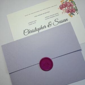 Convite de casamento "Susan e Christopher"