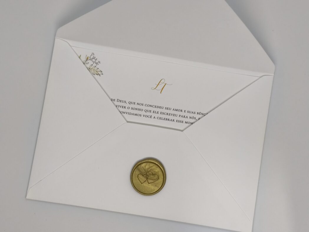 Convite de casamento "Thayná e Leandro"